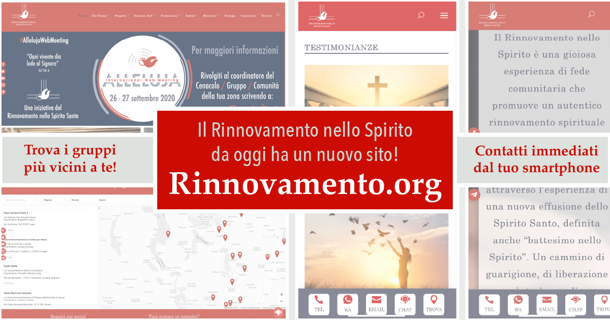 online il nuovo sito ufficiale del rinnovamento nello spirito santo rinnovamento nello spirito santo