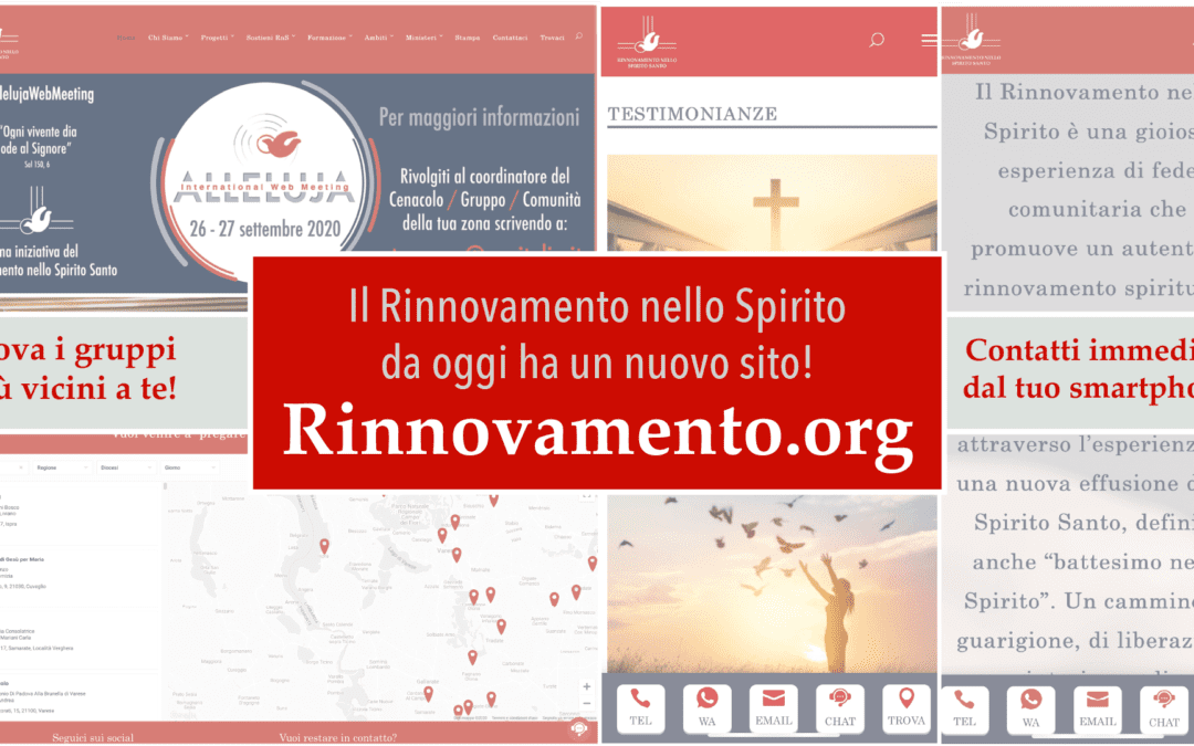Online il nuovo Sito ufficiale del Rinnovamento nello Spirito Santo