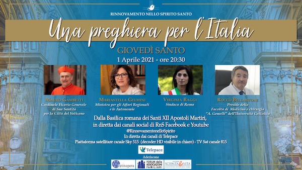 Iniziativa “Una preghiera per l’Italia” - Giovedì Santo 2021