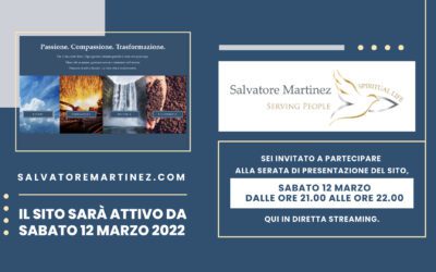 Presentazione del nuovo sito Web  e dei canali Social di Salvatore Martinez