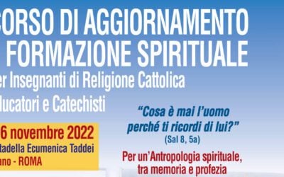Corso di Aggiornamento e Formazione spirituale per Insegnanti di Religione Cattolica, Educatori e Catechisti