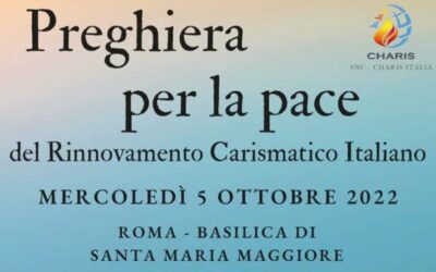 Preghiera per la pace del Rinnovamento Carismatico Cattolico in Italia