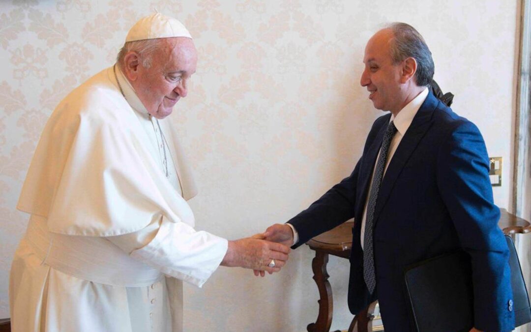 Il Presidente nazionale del RnS Giuseppe Contaldo ricevuto in Udienza privata da Papa Francesco