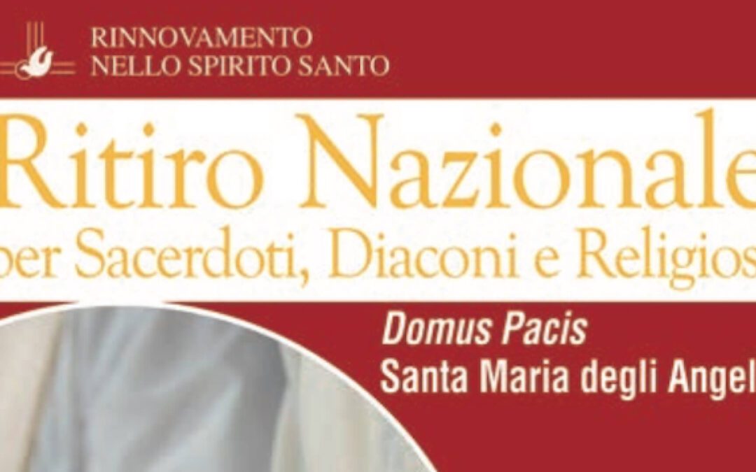 Dal 6 all’11 novembre 2023, ad Assisi, il Ritiro nazionale promosso dal RnS per sacerdoti, diaconi e religiosi