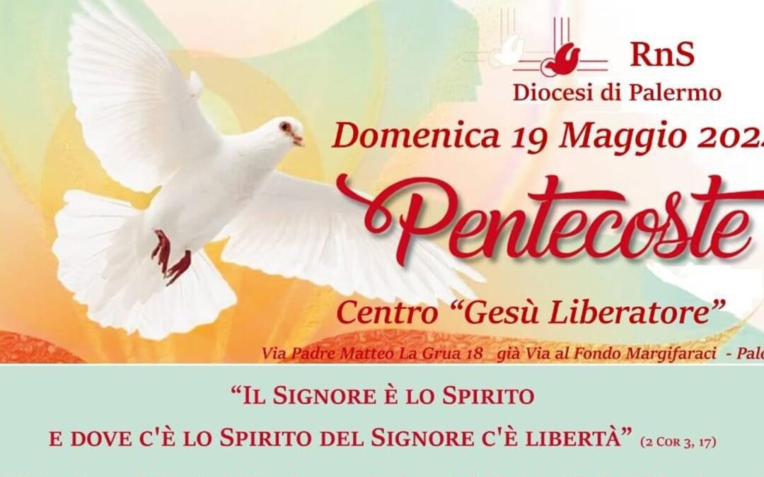 Il RnS della diocesi di Palermo celebra la Pentecoste: parteciperà il presidente Giuseppe Contaldo