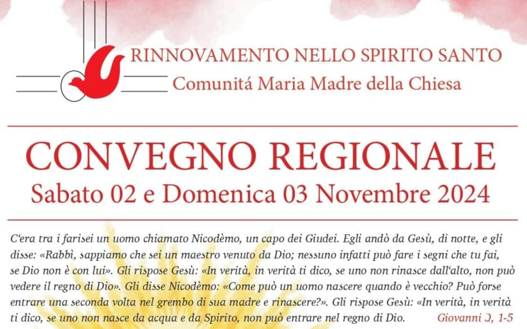 Convegno regionale promosso dal RnS in Germania: il 2 e 3 novembre 2024, a Ludwigsburg, ospiti il presidente nazionale Giuseppe Contaldo e S. E. Mons. Thomas Maria Renz