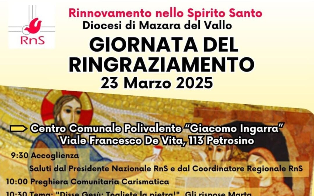 Giuseppe Contaldo relatore alla Giornata del Ringraziamento nella Diocesi di Mazara del Vallo