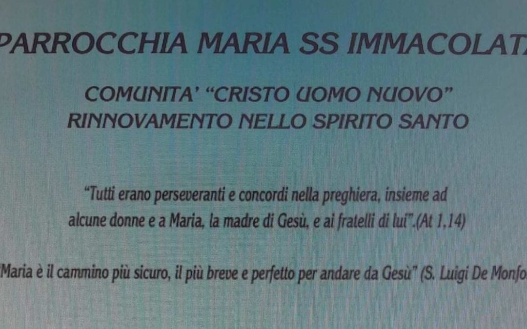 Serata mariana di preghiera e riflessione a Pontecagnano