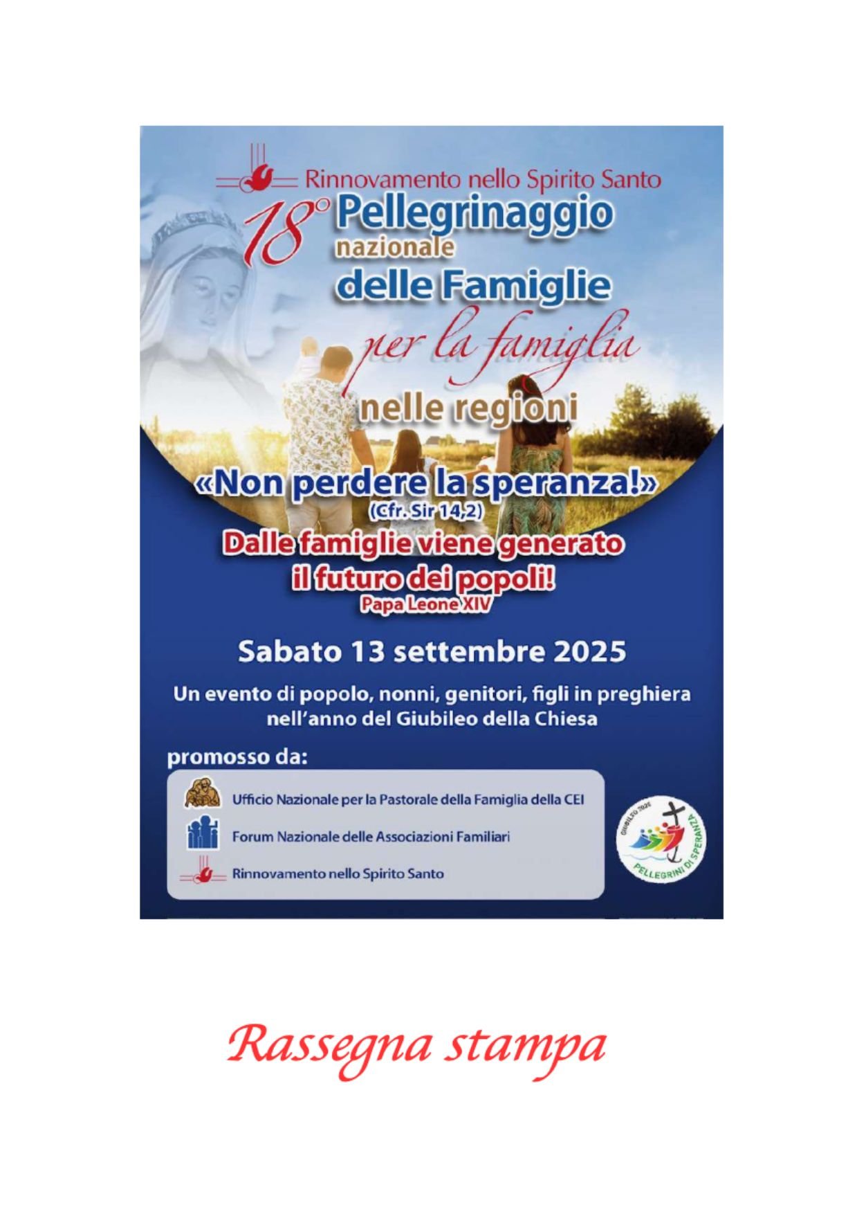 rassegna stampa 18 pellegrinaggio nazionale delle famiglie per la famiglia rassegna-stampa-seminario-vita-nuova