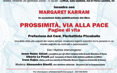 Incontro con  la presidente del Movimento dei Focolari Margaret Karram  in occasione della presentazione del suo libro