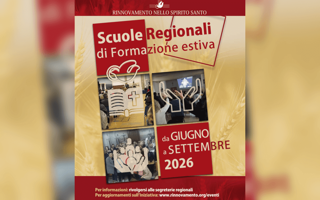 Da giugno a settembre 2026 la Formazione estiva promossa dal Rinnovamento nello Spirito Santo nelle regioni