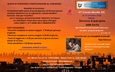 41° Convegno nazionale ATC, dal 25 al 27 settembre 2026 a Perugia: interverrà il presidente nazionale del RnS Giuseppe Contaldo